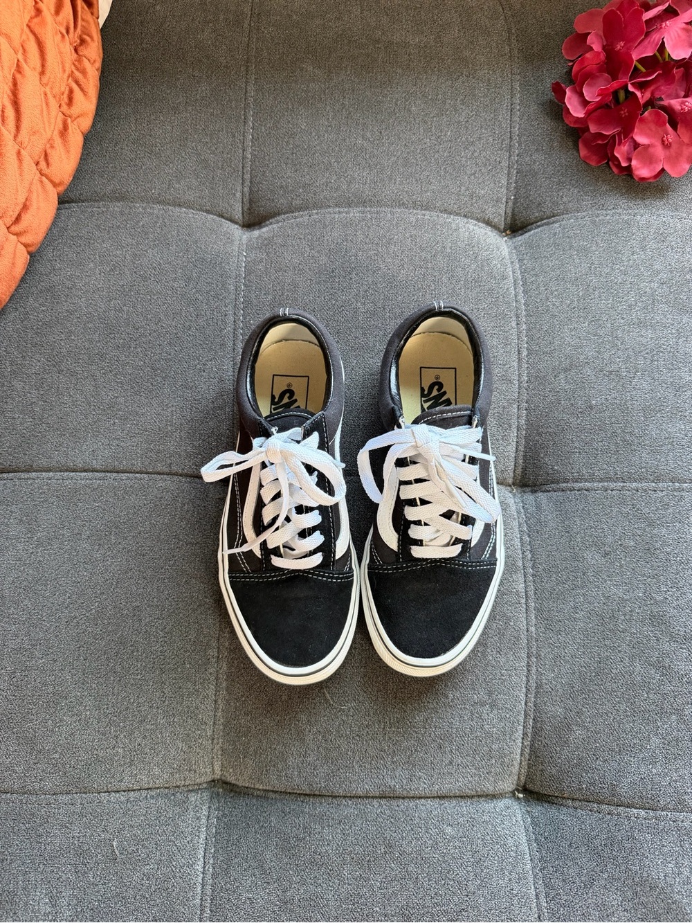 Vans Old Skool Black and White Classic Skate Sneakers